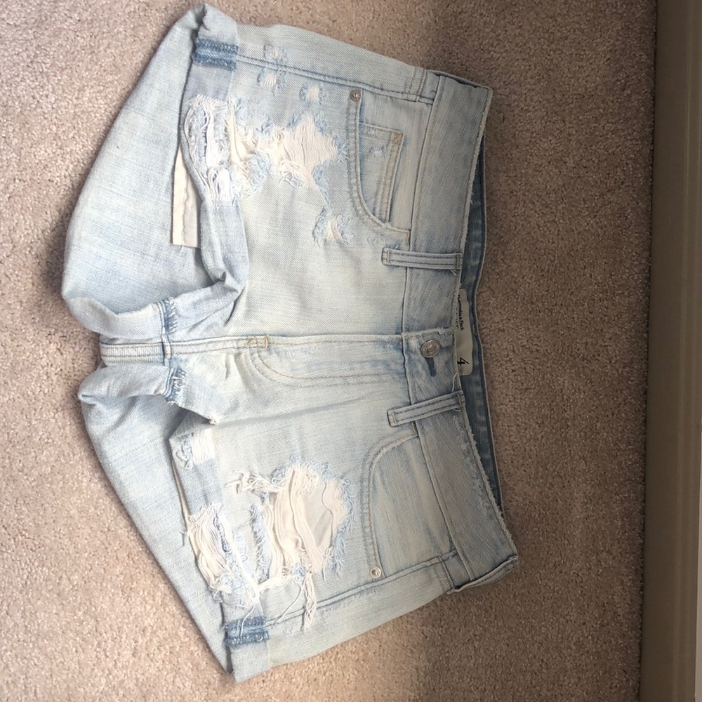 abercrombie & fitch denim shorts